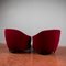 Set of Velvet Armchairs in the style of Gio Ponti, 1940s 24