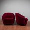 Velvet Armchairs in the style of Gio Ponti, 1940s, Set of 2 2