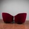 Fauteuils en Velours dans le style de Gio Ponti, 1940s, Set de 2 5