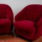 Set of Velvet Armchairs in the style of Gio Ponti, 1940s 22
