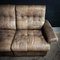 Mid-Century Leather Patchwork Modular Corner Sofa, Set of 6 3