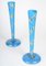 19th Century Napoleon III Blue Opaline Vases, Set of 2 5