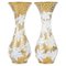 19th Century Napoleon III Opaline Vases Enhanced with Gold, Set of 2 1