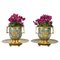 19th Century Napoleon III Gilt Bronze and Enamelled Goblets, Set of 2 1