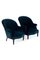 Blue Velvet Toad Armchairs, Set of 2 2
