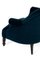 Fauteuils Crapaud en Velours Bleu, Set de 2 6