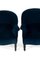 Fauteuils Crapaud en Velours Bleu, Set de 2 5