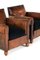 French Leather Club Chairs, Set of 2 5