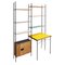 Mid-Century Modern Modular Shelf Unit with Integrated Desk, Italy, 1950s, Image 2