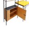 Modulares Mid-Century Regalsystem mit integriertem Schreibtisch, Italien, 1950er 4