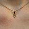 18 Karat Yellow Gold Letter F Charm Pendant, 1960s 6