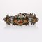 19th Century French Citrine Pearl Enamel Silver Bracelet 5