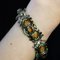 19th Century French Citrine Pearl Enamel Silver Bracelet 8