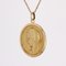 French Bauchy 18 Karat Yellow Gold Virgin Mary Medal, 1960s 6