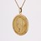 French Bauchy 18 Karat Yellow Gold Virgin Mary Medal, 1960s, Image 6