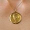 French Bauchy 18 Karat Yellow Gold Virgin Mary Medal, 1960s, Image 7