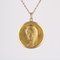 French Bauchy 18 Karat Yellow Gold Virgin Mary Medal, 1960s 8