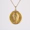 French Bauchy 18 Karat Yellow Gold Virgin Mary Medal, 1960s, Image 8
