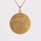 French Bauchy 18 Karat Yellow Gold Virgin Mary Medal, 1960s 10