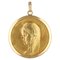 Französische Bauchy 18 Karat Gelbgold Jungfrau Maria Medaille, 1960er 1