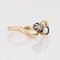 19th Century Fine Pearl Diamond 18 Karat Yellow Gold You and Me Ring 4