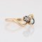 19th Century Fine Pearl Diamond 18 Karat Yellow Gold You and Me Ring, Image 4