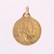 Französische 18 Karat Gelbgold Medaille der Jungfrau Maria von Lourdes von A. Augis, 1960er 9