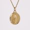 French 18 Karat Yellow Gold Virgin Mary Lady of Lourdes Medal by A. Augis, 1960s, Image 4