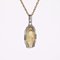 Art Deco French Diamonds 18 Karat Yellow and White Gold Virgin Mary Medal, 1930s 6