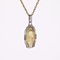 Art Deco French Diamonds 18 Karat Yellow and White Gold Virgin Mary Medal, 1930s, Image 6