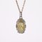 Art Deco French Diamonds 18 Karat Yellow and White Gold Virgin Mary Medal, 1930s 5