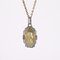 Art Deco French Diamonds 18 Karat Yellow and White Gold Virgin Mary Medal, 1930s, Image 5