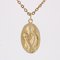 20th Century 18 Karat Yellow Gold Virgin and Child Medal Pendant by Dropsy 2