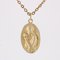 20th Century 18 Karat Yellow Gold Virgin and Child Medal Pendant by Dropsy, Image 2