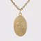 20th Century 18 Karat Yellow Gold Virgin and Child Medal Pendant by Dropsy, Image 4