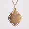 French 18 Karat Rose Gold Oval Polylobed Virgin Mary Miraculous Medal, 1890s 8