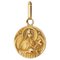 Französische Saint Therese Medaille aus 18 Karat Gelbgold, 20. Jh. von Mazzoni 1