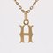 French 18 Karat Yellow Gold Letter H Charm Pendant, 1890s, Image 7