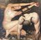 Andrey Kartashov, Adam and Eve, 2023, Overpainted Giclée Print on Canvas, Framed 2