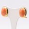 Vintage 18k Yellow Gold Earrings with Coral, 1960s, Set of 2 2