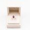 18 Karat Weißgold Gänseblümchen-Ring mit natürlichem Rubin und Diamanten 7