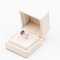 18 Karat Weißgold Gänseblümchen-Ring mit natürlichem Rubin und Diamanten 8
