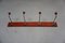 Coat Hook Rack in Red with Patina 4