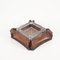 Mid-Century Pleated Leather and Crystal Glass Ashtray by Jacques Adnet, 1970s, Image 15