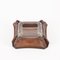 Mid-Century Pleated Leather and Crystal Glass Ashtray by Jacques Adnet, 1970s, Image 14