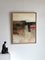 Französischer Künstler, Abstrakter Roter Streifen, Öl auf Leinwand 2