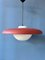 Vintage Pendant Lamp with Red Metal 1