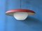 Vintage Pendant Lamp with Red Metal, Image 8