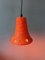 Orange Ceramic Pendant Lamps, Set of 2 5