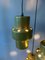 West German Ceramic Cascade Hanging Light in Green 5